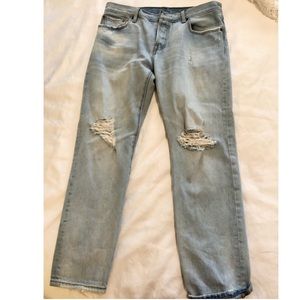 Levi’s 501’s light blue